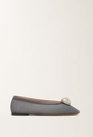 Ballerina flat in mesh, gray Fabiana Filippi Ballerina flat in mesh, gray Gray ASD266A850M0190000