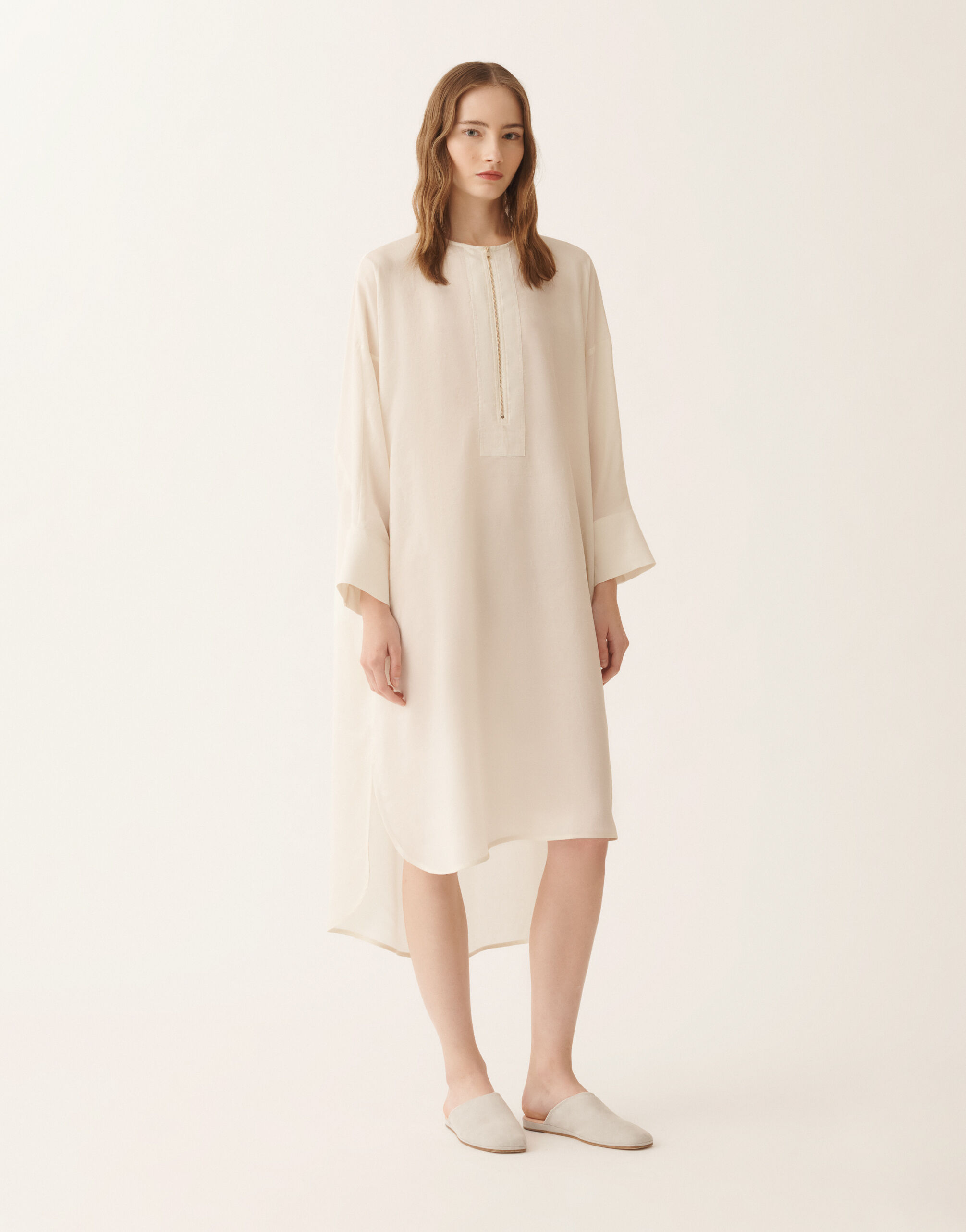レディースFluid midi dress in cream ドレス | Fabiana Filippi