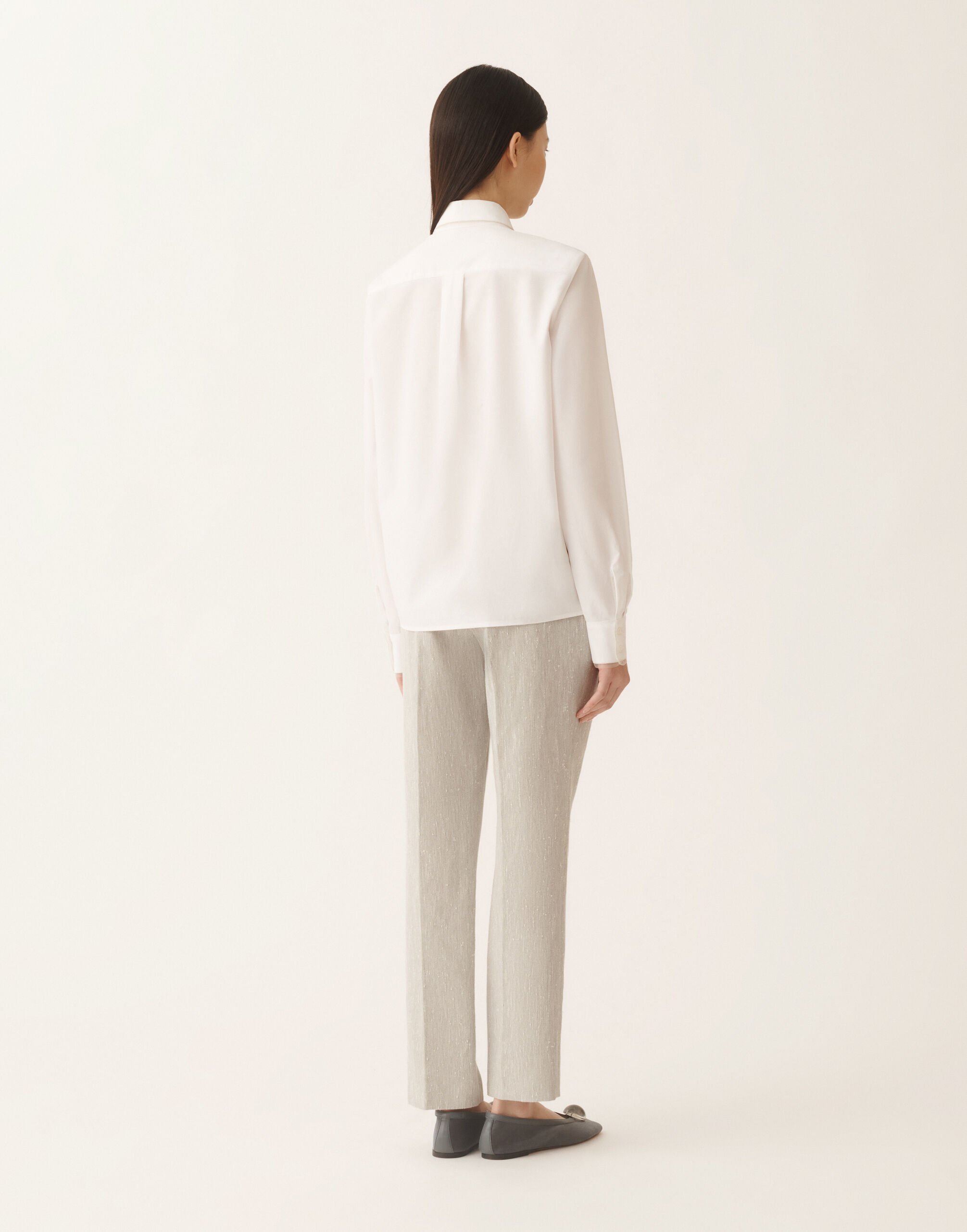 Fabiana Filippi Camicia in popeline, bianco ottico Bianco CAD266F233L5820000