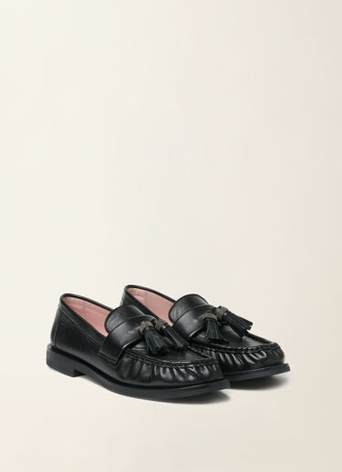 Mocassins en cuir nappa, noir Fabiana Filippi Mocassins en cuir nappa, noir Noir ASD216A840M5160000