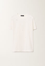 Fabiana Filippi T-Shirt aus Jersey, weiß WEISS JED265F278L2270000