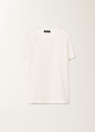 Fabiana Filippi Jersey T-shirt, white WHITE JED265F278L2270000