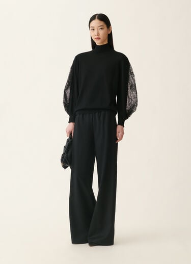 Cashmere and silk turtleneck sweater, black Fabiana Filippi Cashmere and silk turtleneck sweater, black Black MAD226F408M4090000