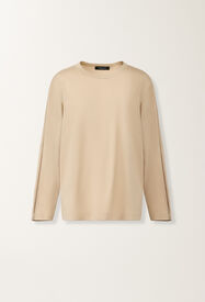 Fabiana Filippi T-Shirt aus Jersey, acero Beige JED266F142L9020000