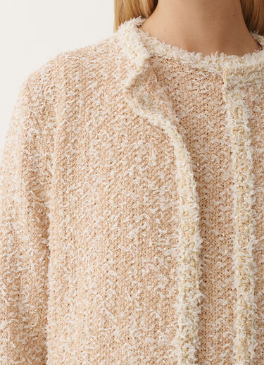 Fabiana Filippi Tweed-effect jacket, dusty pink and citrine PINK MAD265F139L1670000