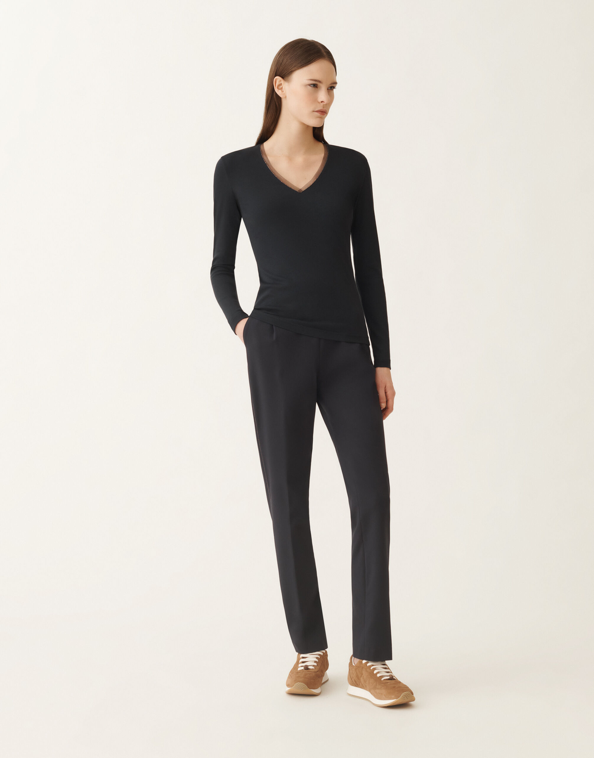 FABIANA FILIPPIシャツサイズ40 Fabiana Filippi Jersey Tank Top in Black