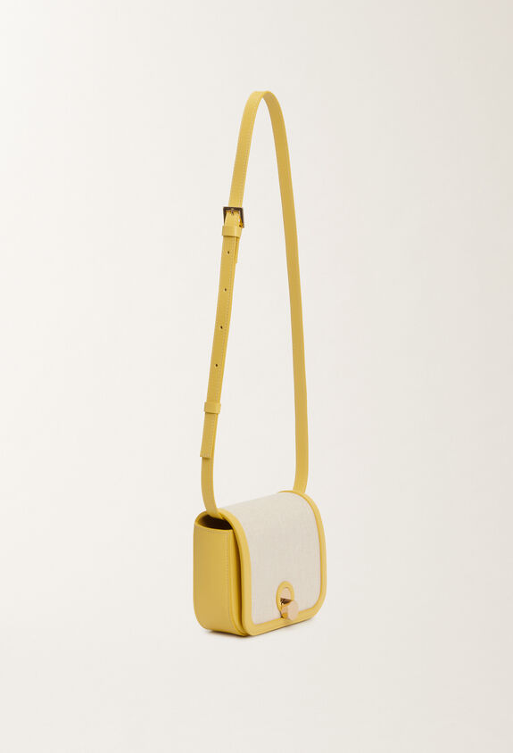 Fabiana Filippi Eclissi calfskin mini messenger bag, tan, cedar YELLOW BGD265A860L2150000
