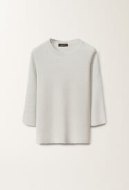 Fabiana Filippi Organic cotton and lurex sweater, aqua green AQUAGREEN MAD275F494L4520000
