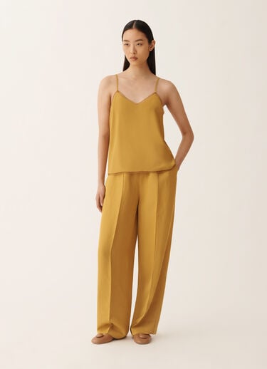 Top de lencería de crepe de chine, mostaza Fabiana Filippi Top de lencería de crepe de chine, mostaza MOSTAZA TPD276F281M1520000