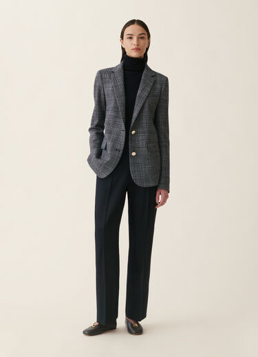 Gubbio trousers in bistretch cool wool, midnight blue Fabiana Filippi Gubbio trousers in bistretch cool wool, midnight blue Midnight blue PAD216F322M2760000