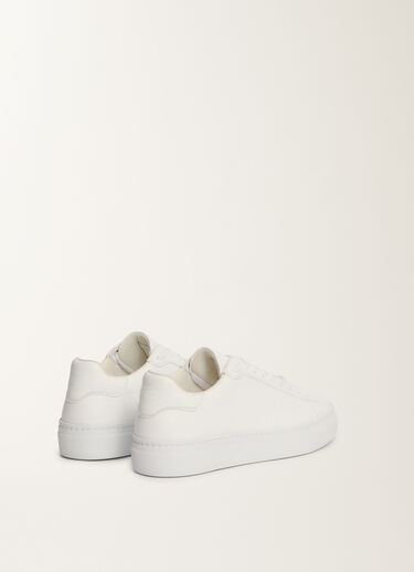Fabiana Filippi Sneaker aus genarbtem Leder, Weiß Braun ASD215A939L8040000