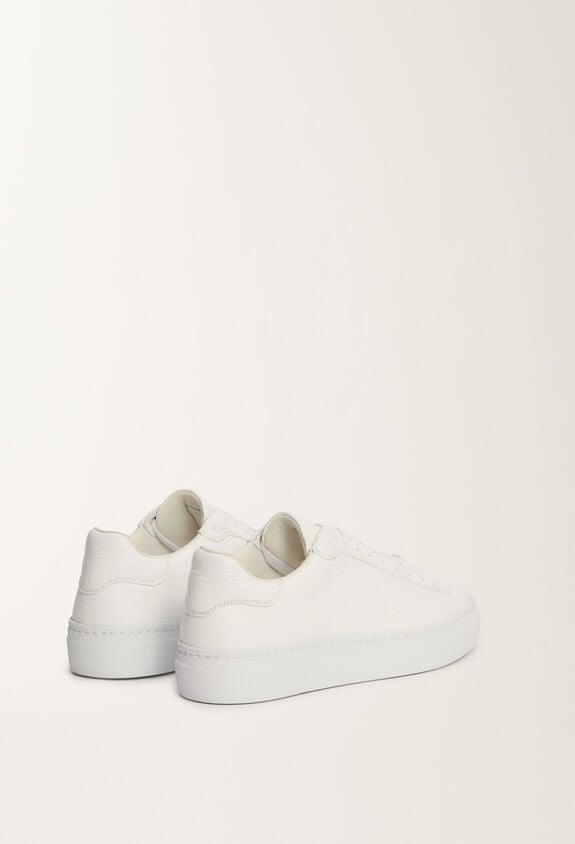 Fabiana Filippi Grain leather sneakers, white WHITE ASD215A939L8040000