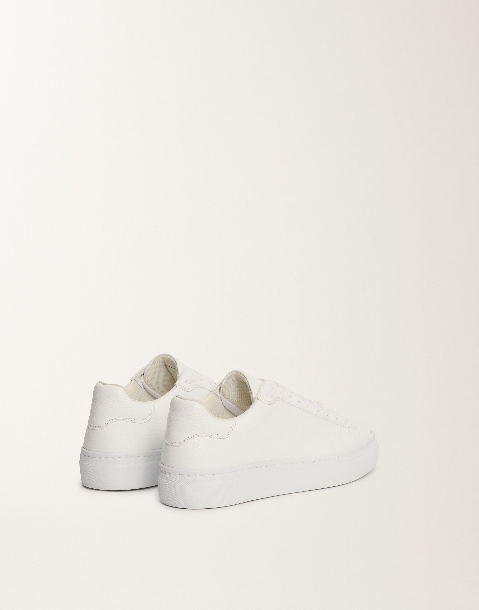 Fabiana Filippi Sneaker aus genarbtem Leder, Weiß Braun ASD215A939L8040000
