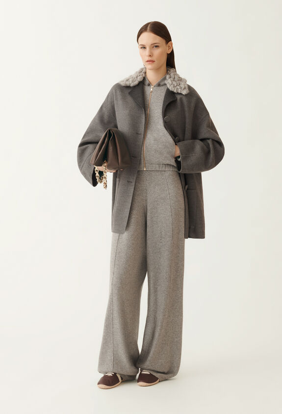 Fabiana Filippi Bomber in Platinum, roccia GRIGIO MAD215F045L5170000