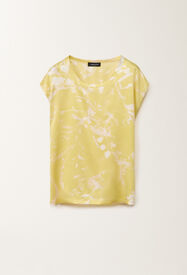 Fabiana Filippi Top mit Print Tilia aus Seide, zedernfarben GELB TPD265F465D8270000