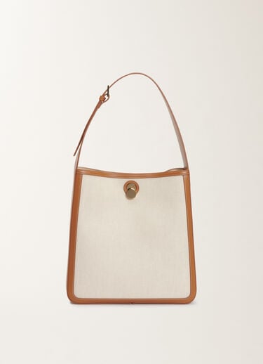 Fabiana Filippi Eclissi canvas and leather bag, tan BROWN BGD265A857L2150000