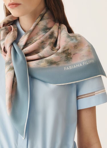 Printed silk foulard, chiné print Fabiana Filippi Printed silk foulard, chiné print CHINÉ PRINT SAD276A949M0430000