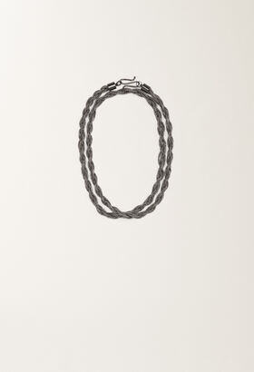 Fabiana Filippi Diamond wire torchon necklace, black ONLY ONE COLOR BXD275A161L4280000