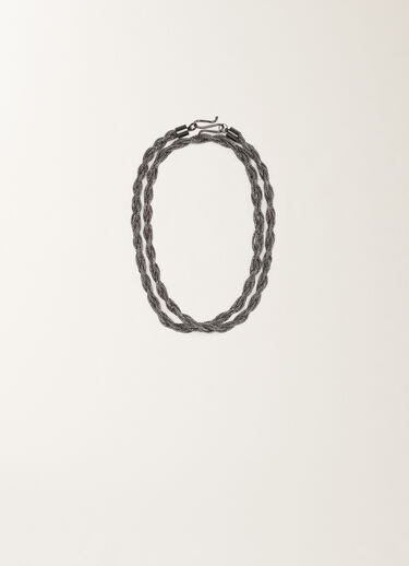 Fabiana Filippi Diamond wire torchon necklace, black BLACK BXD265A945L2690000