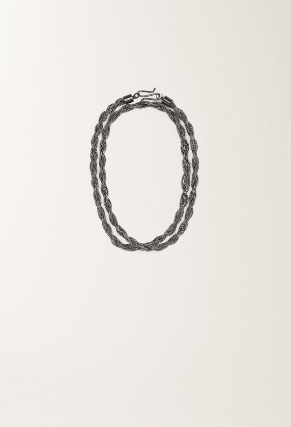 Fabiana Filippi Diamond wire torchon necklace, black BLACK BXD265A945L2690000