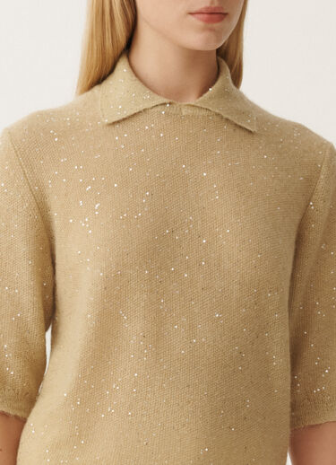 Fabiana Filippi Mohair sweater, gold YELLOW MAD265F083D8170000