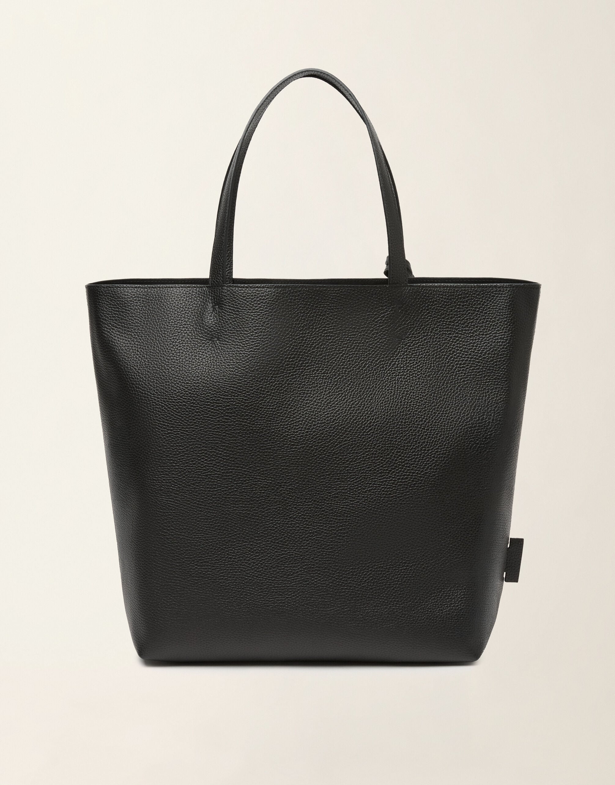 Grained leather tote bag, black Fabiana Filippi Grained leather tote bag, black Black BGD226A910M5600000