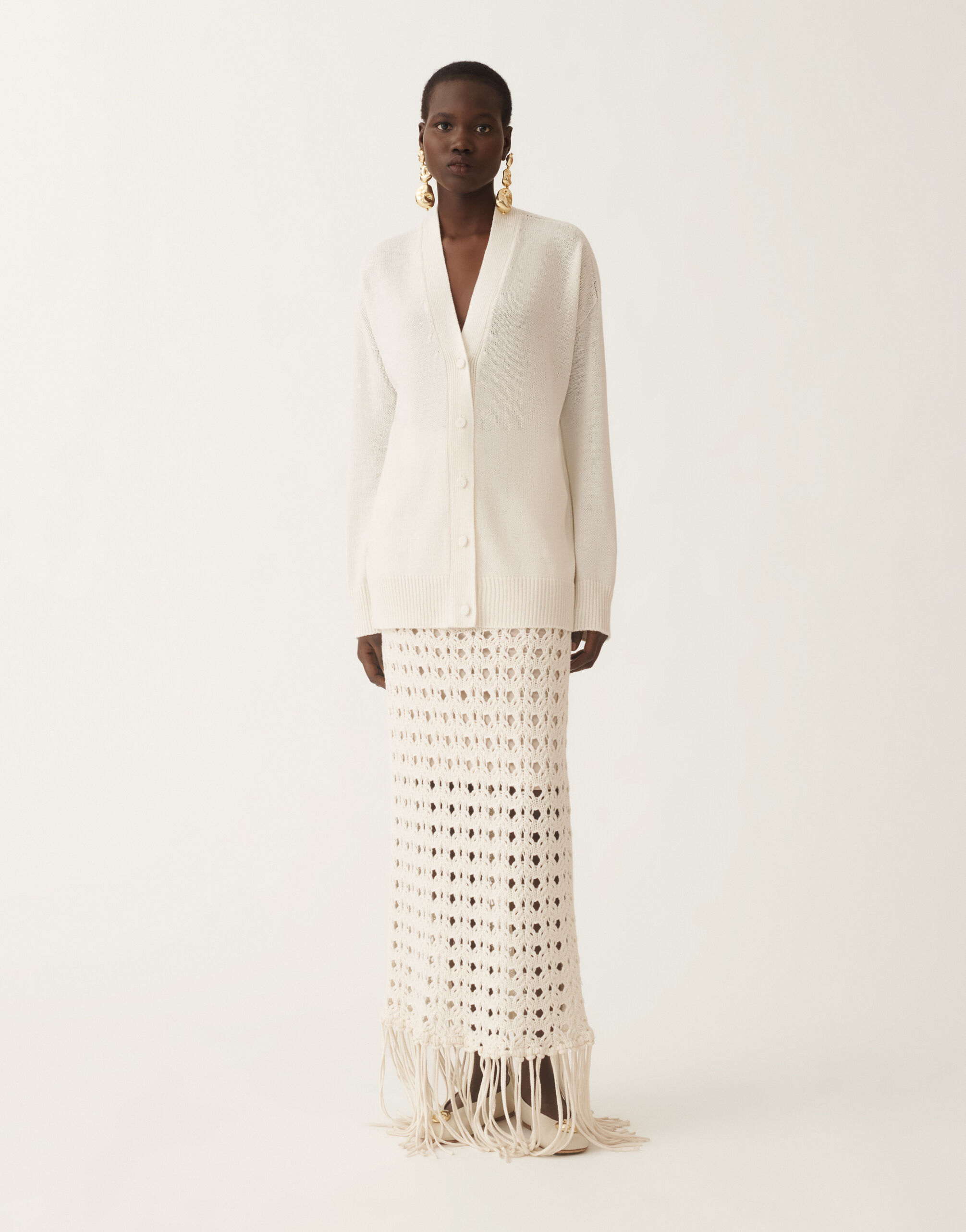Cashmere sweater, raffia for Women | Fabiana Filippi®