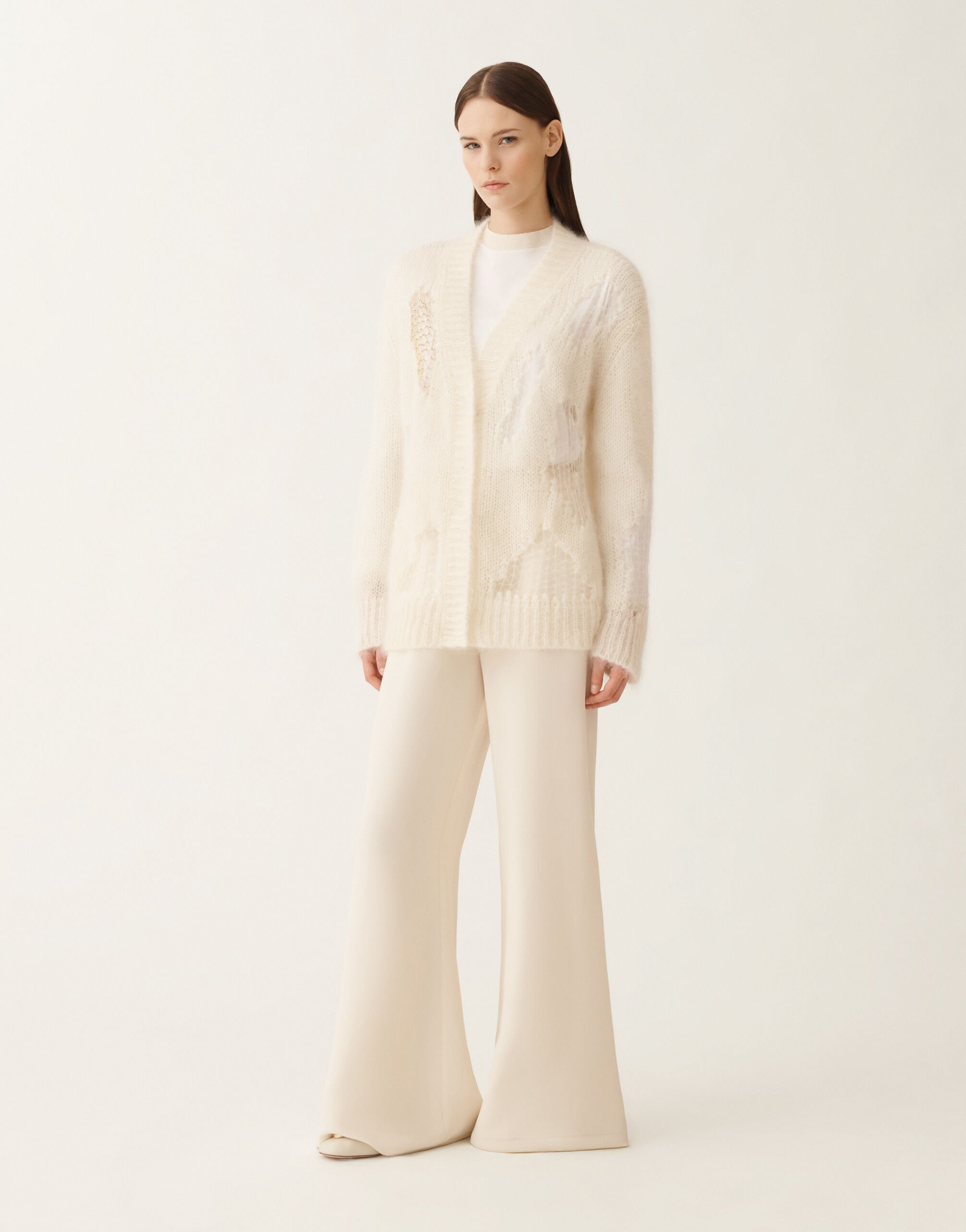 Fabiana Filippi Mohair sweater, butter White MAD225F514L6330000