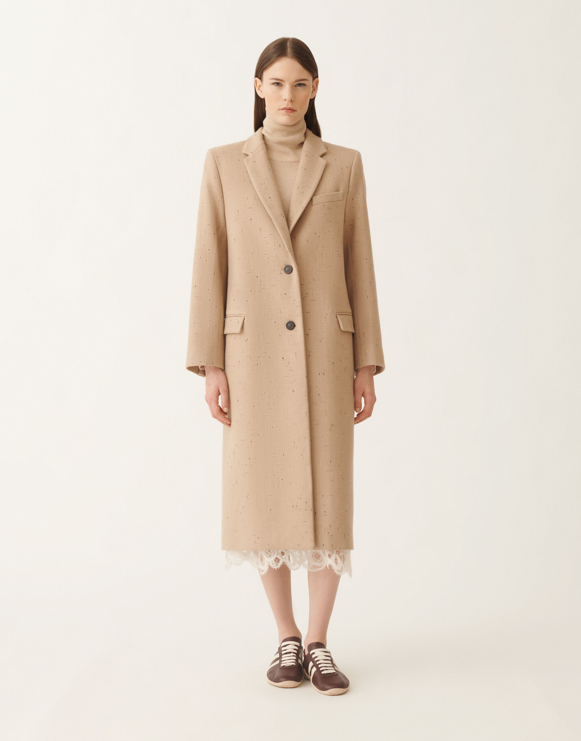 Mantel mit Knöpfen, ahornfarben für Damen | Fabiana Filippi® Mantel mit Knöpfen, ahornfarben für Damen | Fabiana Filippi®