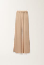 Fabiana Filippi Pantalon Amelia en envers satin, érable BEIGE PAD215F291D9080000
