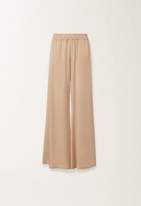 Fabiana Filippi Pantalone Amelia in enver satin, acero BEIGE PAD215F291D9080000