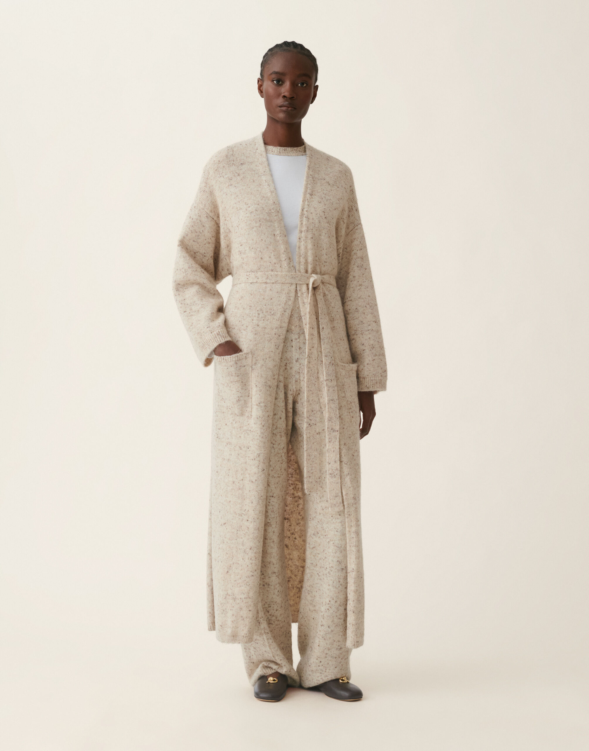 Fabiana Filippi Cardigan en fil Donegal avec lurex, cachà Cachà MAD216F088M2580000
