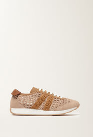 Fabiana Filippi Knit runner, maple and leather ACER ASD276A804M0570000