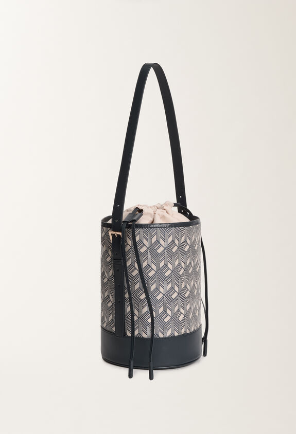Fabiana Filippi Jacquard bucket bag, blue BLUE BGD275A071L4070000
