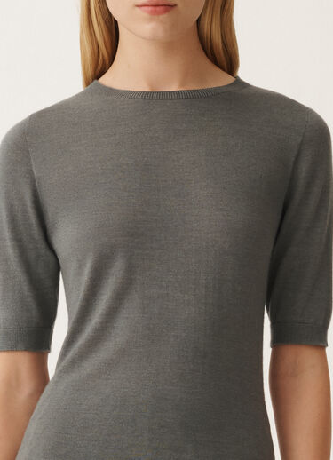 Fabiana Filippi Pullover aus Kaschmir und Seide, granitfarben GRAU MAD265F001N9070000