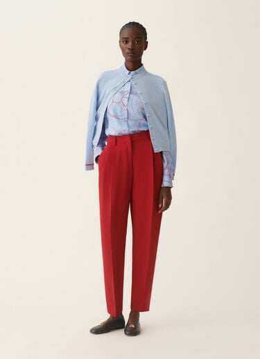 Brushed Platinum cardigan, light blue and red Fabiana Filippi Brushed Platinum cardigan, light blue and red Light blue and red MAD216F039M2700000