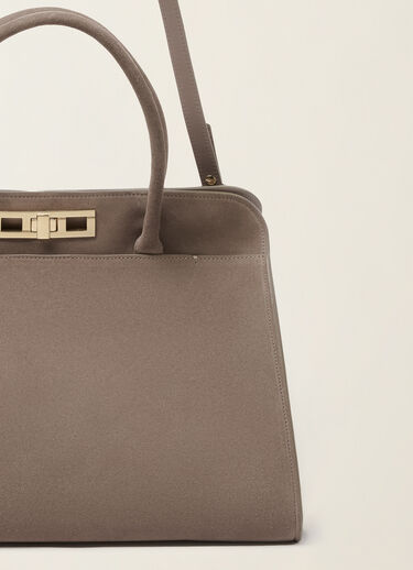Fabiana Filippi Grand sac à main en daim, moka meringue Moka meringue BGD216A851M5000000