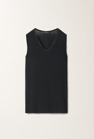 Fabiana Filippi Stretch sablé top, midnight blue BLUE TPD265F773L2350000
