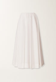Fabiana Filippi Gonna ampia in popeline, bianco ottico BIANCO OTTICO GND276F828D6500000