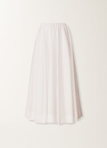 Fabiana Filippi Gonna ampia in popeline, bianco ottico BIANCO OTTICO GND276F828D6500000