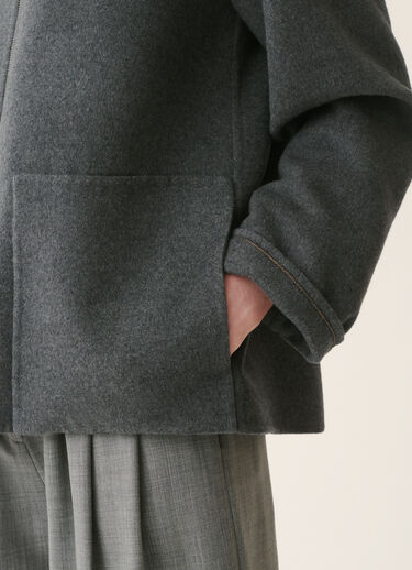 Wool and cashmere double coat, lead Fabiana Filippi Wool and cashmere double coat, lead Lead CTD226F643M4810000