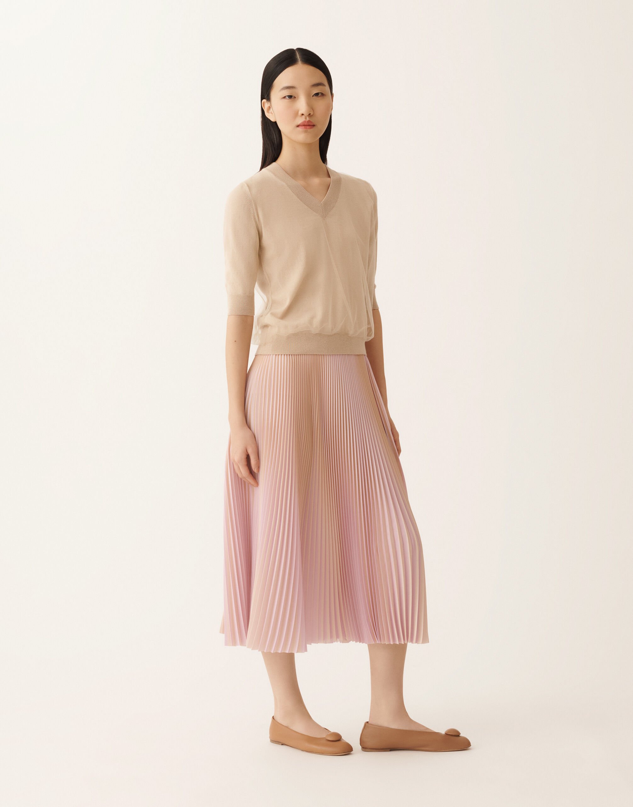 Fabiana Filippi Pullover aus Wolle und Baumwolle, Ahorn Beige MAD266F008L9220000