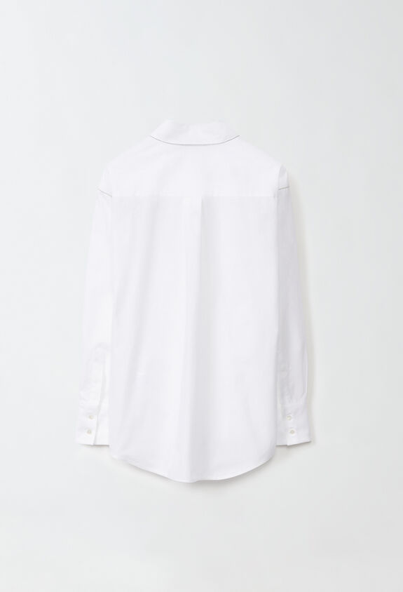 Fabiana Filippi Bluse aus Oxford-Baumwolle, optisches Weiß WEISS CAD224F238SK120000