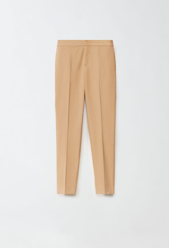 Fabiana Filippi Hose Montefalco aus Gabardine, kamelbraun BRAUN PAD224F326D7690000