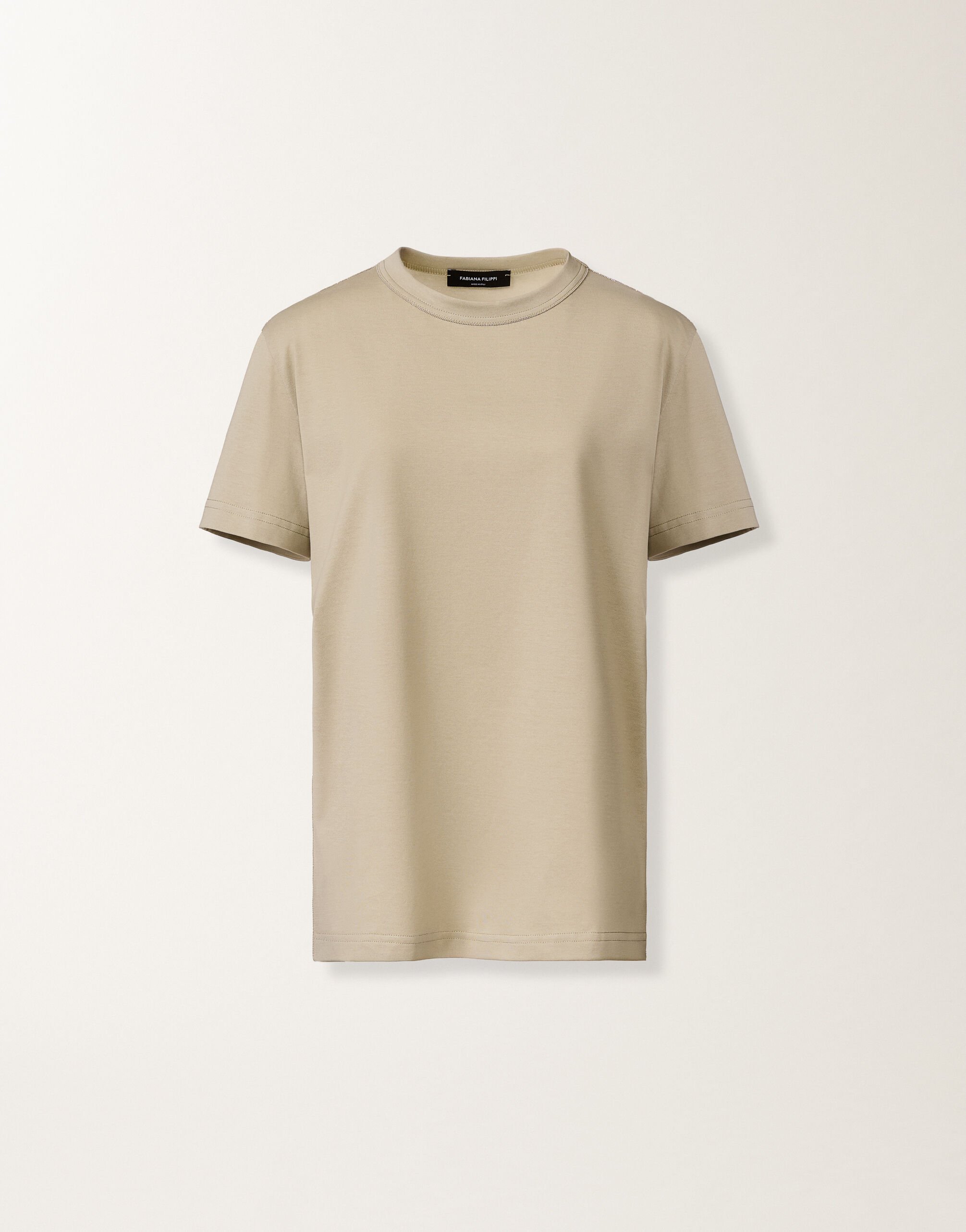 Fabiana Filippi T-shirt in jersey, kaki KAKI JED266F133L7960000