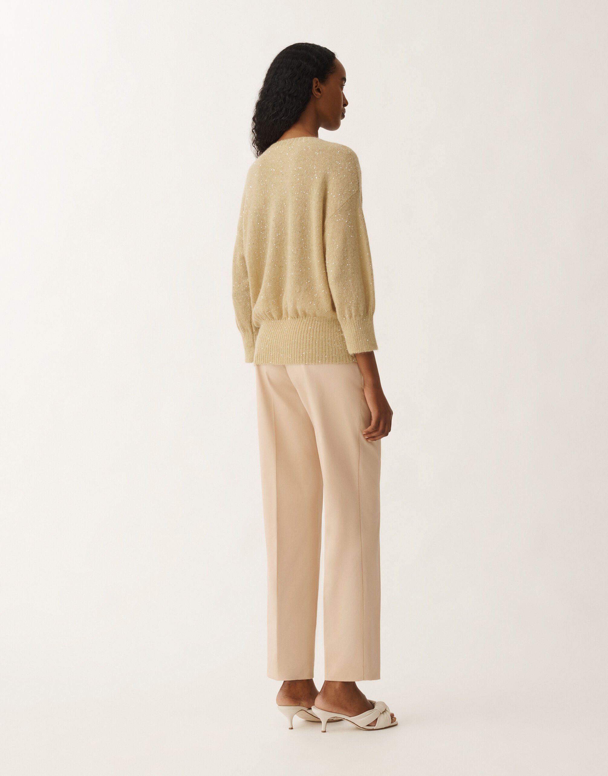 Fabiana Filippi モヘア セーター（ゴールド） イエロー MAD265F040D8170000