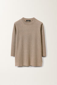 Fabiana Filippi Organic cotton and lurex sweater, clay CLAY MAD275F494L4520000