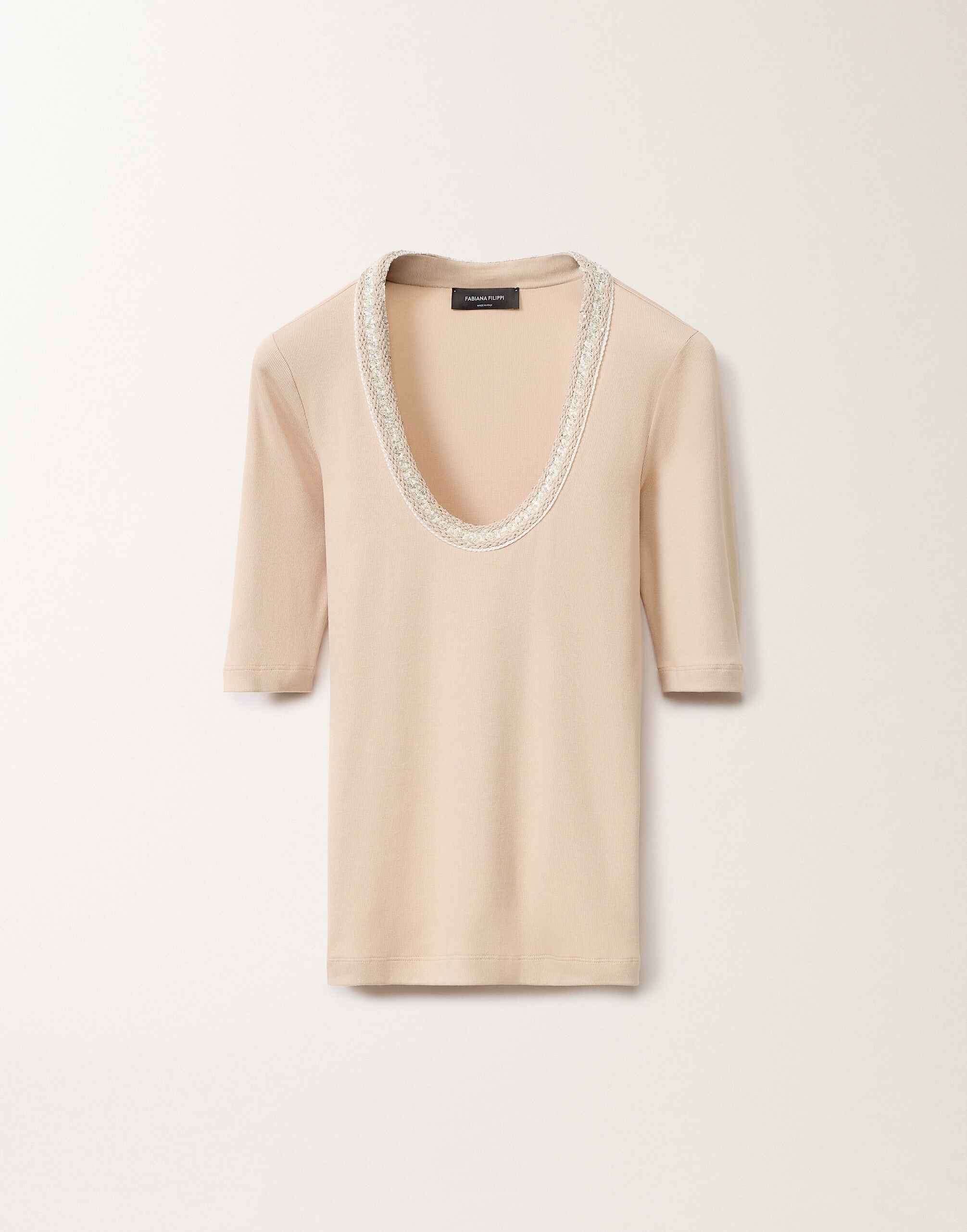 Fabiana Filippi T-shirt en jersey, sable SABLE JED275F151L4540000