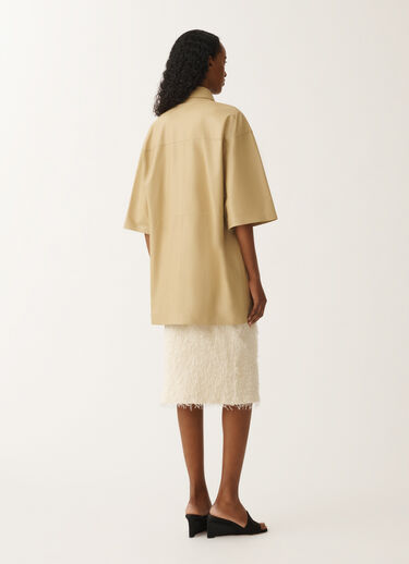 Fabiana Filippi Hemd aus leichtem Nappaleder, gold GELB PLD265F280D7510000