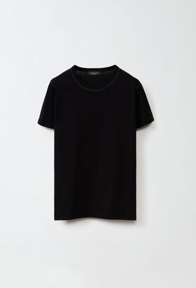 Fabiana Filippi Jersey T-shirt, black PINK JED224F278SK000000